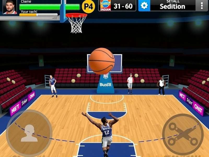 Indian Slam Dunkers Gameplay Screenshot